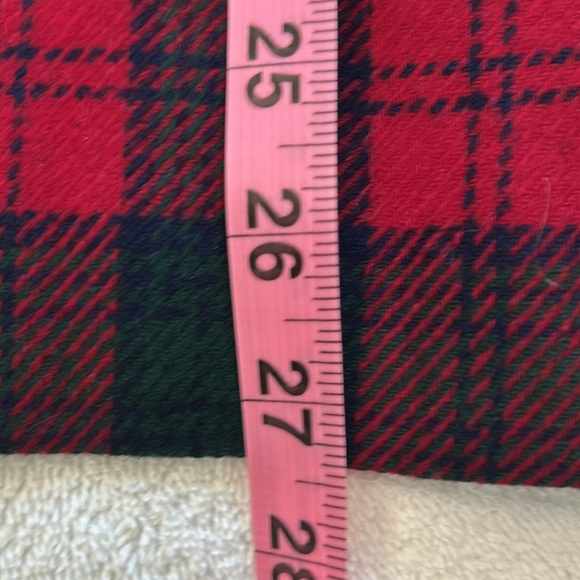 Vintage Pendleton Lindsay Tartan Plaid 100% Wool Skirt Red & Green USA Size 18 - Picture 14 of 17